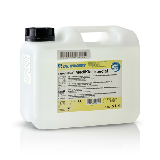 Dr. Weigert Neodisher MediKlar Rinse Aid 5 Litres (black top)